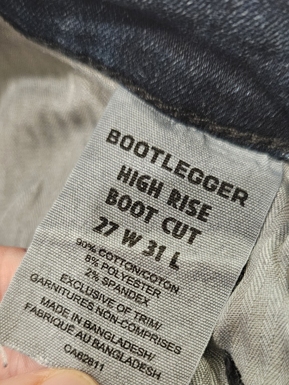 Bootlegger High Rise Boot Cut Jeans -27w - Picture 4 of 13